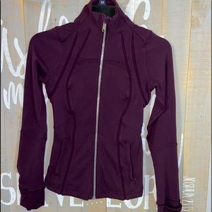 Lululemon Define Jacket Wing Mesh Black Cherry